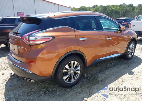 2015 Nissan Murano Sl from USA, damaged, VIN 5N1AZ2MH6FN212866